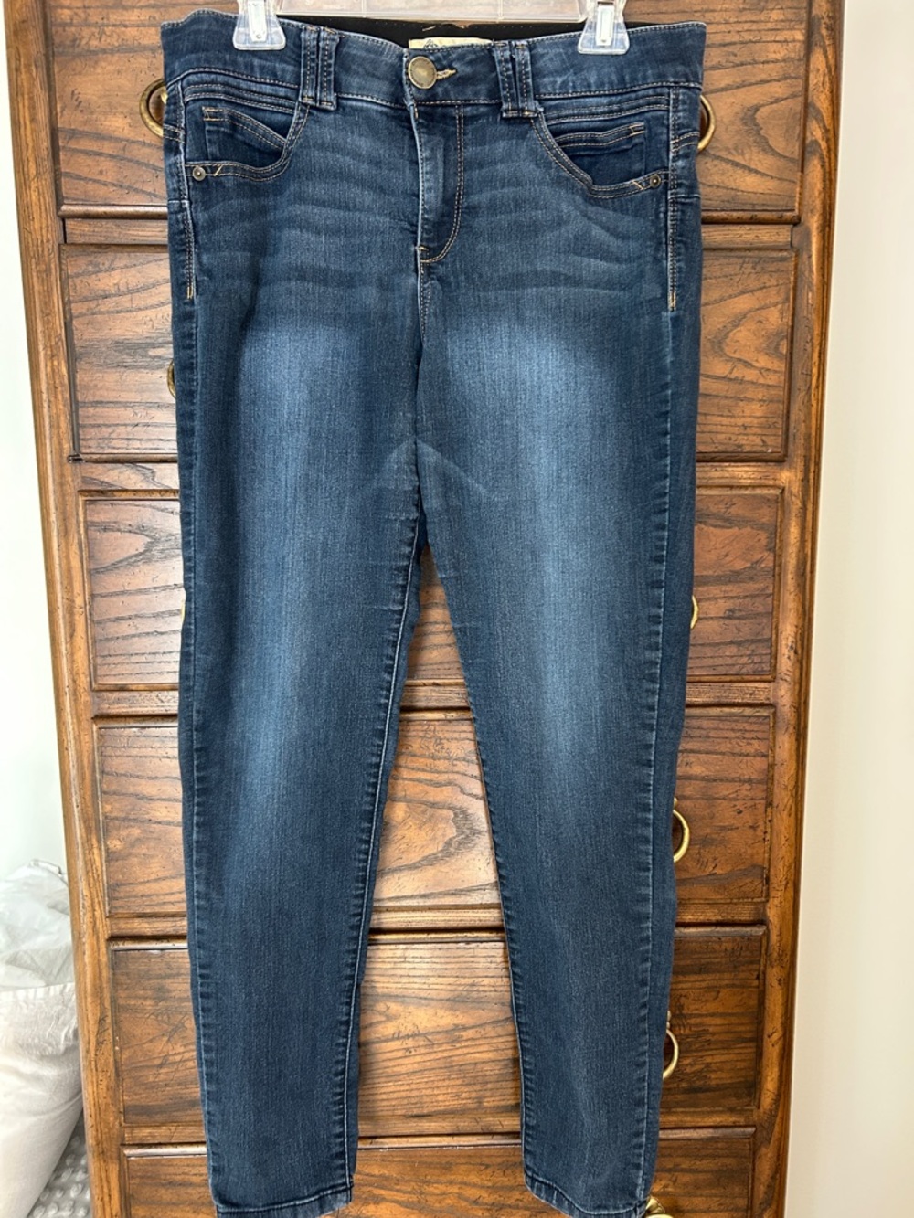 Democracy “Ab” Technology Dark Blue Skinny Jeans, Size 12